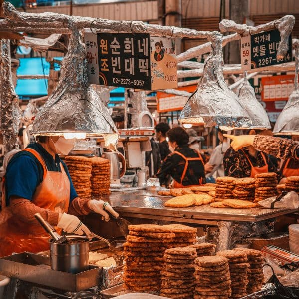 Try Korean flavours on a street food tour led by a local