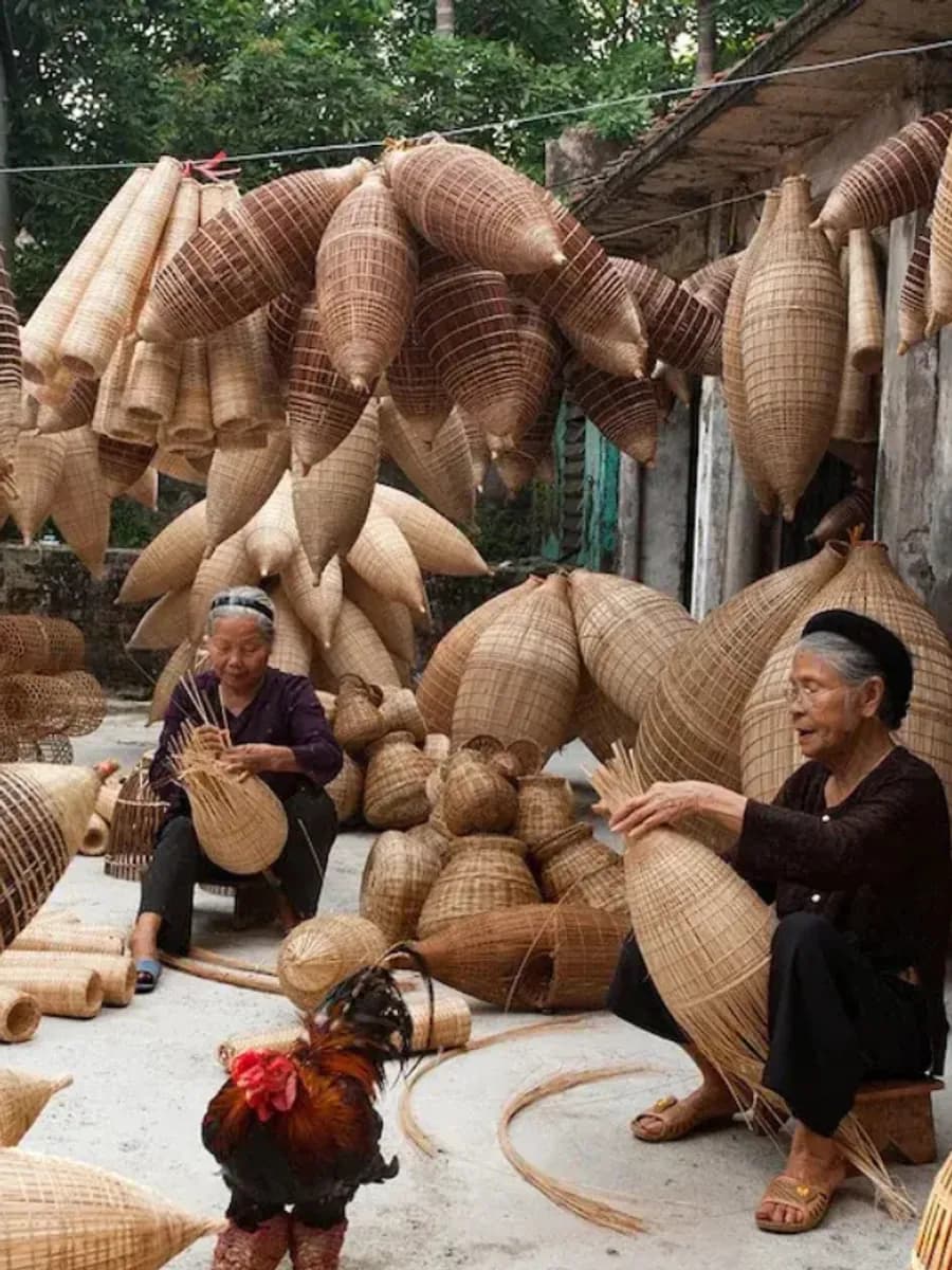 Hands-on bamboo crafting workshop with Khasi artisans