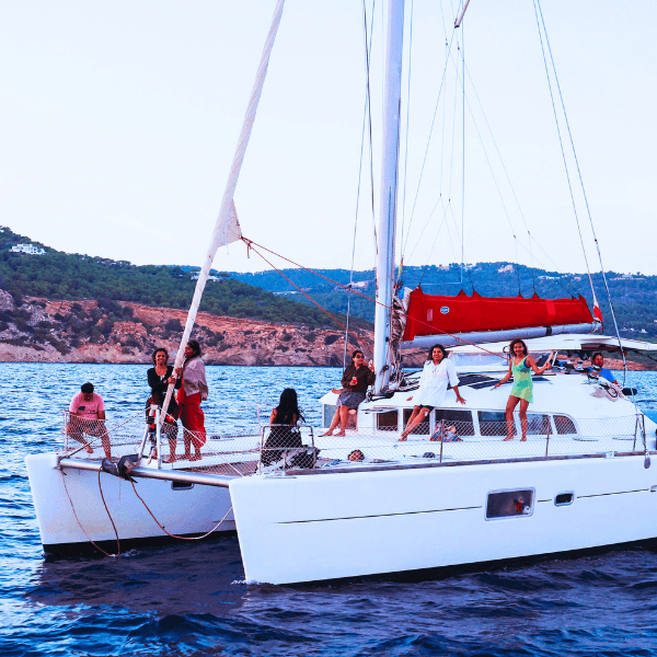 Island Hopping in Gili on a private Catamaran